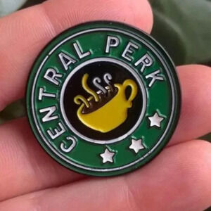 Brand new FRIENDS inspired "Central Perk" enamel lapel pin brooch